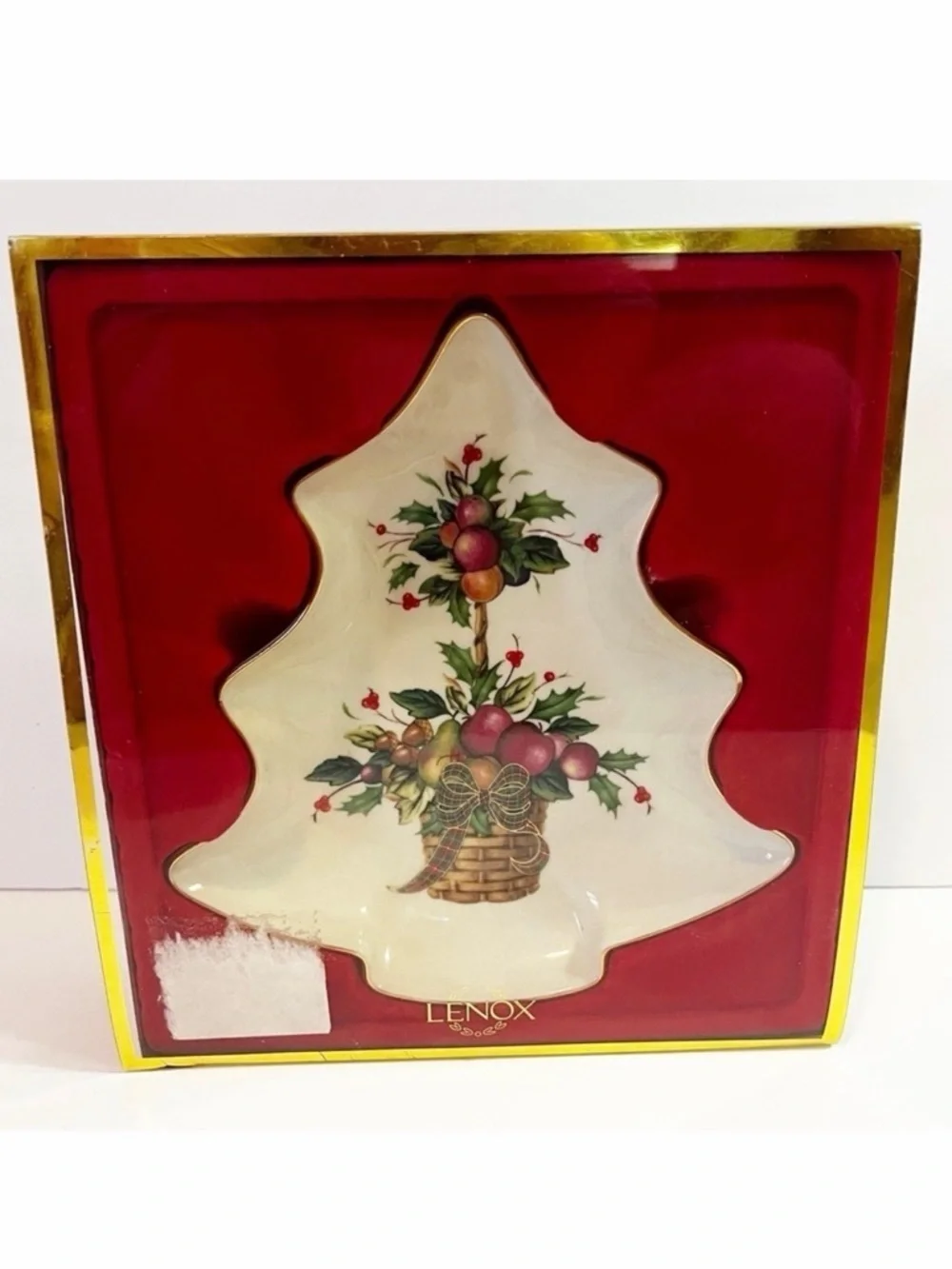 Lenox Holiday Tree Candy Dish – Original Box – Elegant Christmas Table Decor